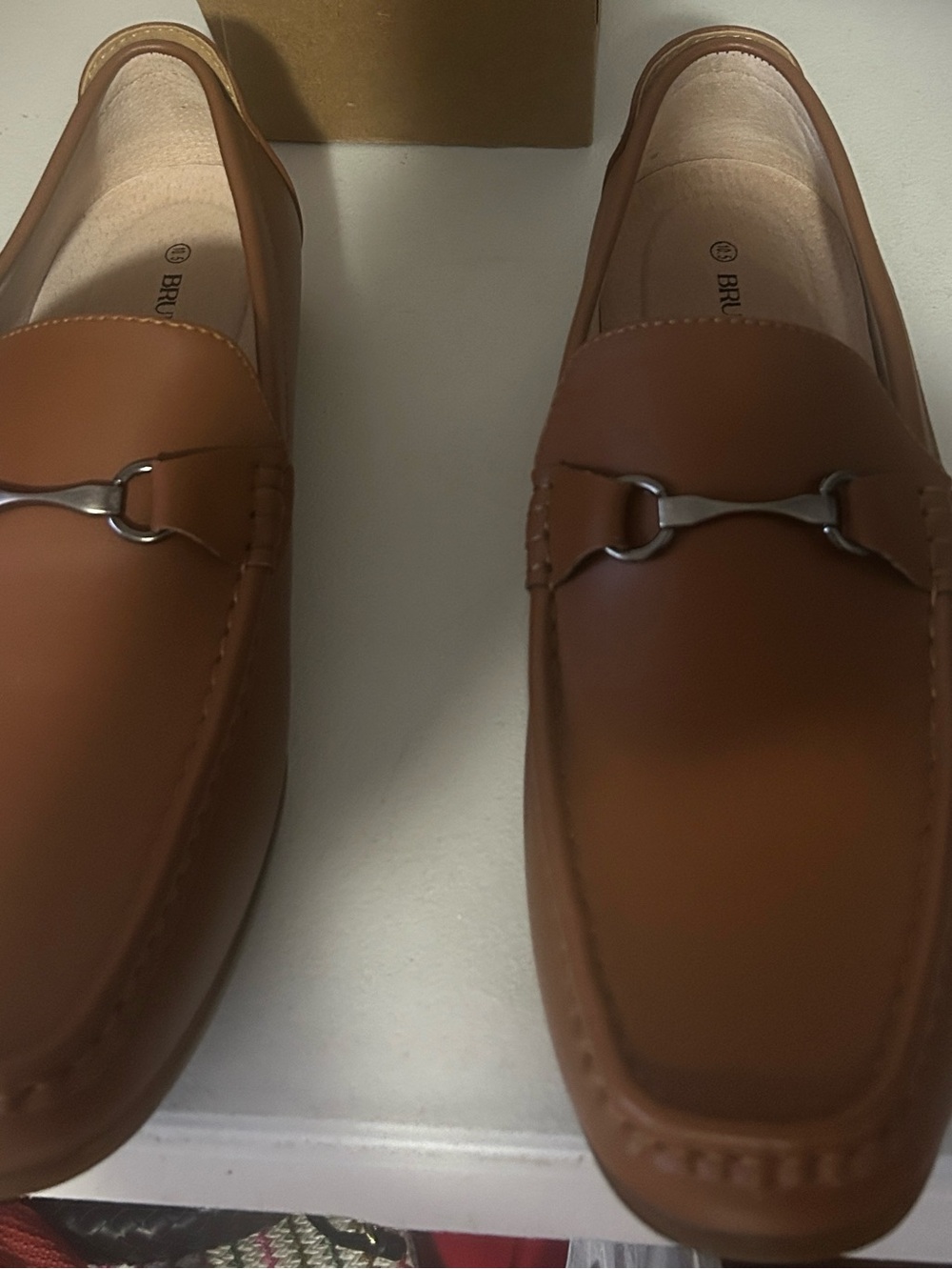 Men's Bit-Detail Slip-On Loafers in Brown